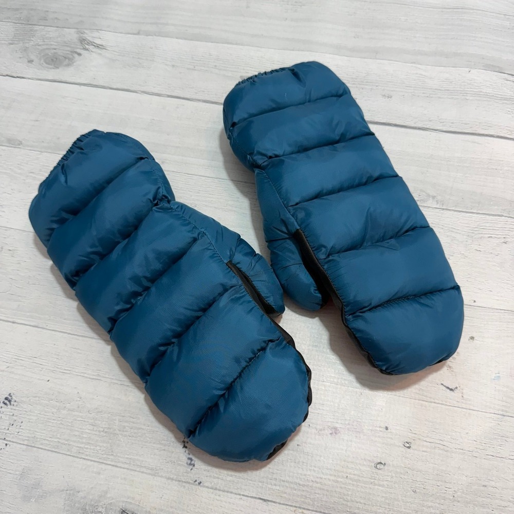 Stoic Primaloft Insulated Puffer Mittens Gloves Small Blue Water Resistant XS